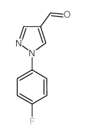 1-(4-氟苯基)-1H-吡唑-4-甲醛结构式