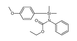 ethyl N-[(4-methoxyphenyl)-dimethylsilyl]-N-phenylcarbamate Structure