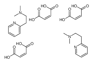 but-2-enedioic acid,N,N-dimethyl-2-pyridin-2-ylethanamine结构式
