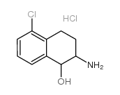 2-氨基-5-氯-1,2,3,4-四氢萘-1-醇盐酸盐结构式