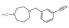 3-[(4-甲基高哌嗪)甲基]苯甲腈结构式