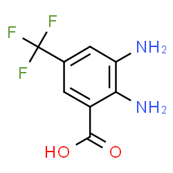 2,3-二氨基-5-(三氟甲基)苯甲酸结构式