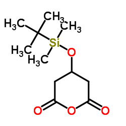 3-(tert-butyldimethylsilyloxy)glutaric anhydride Structure