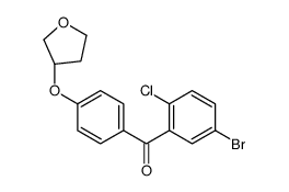 (5-溴-2-氯苯基)[4-[[(3S)-四氢-3-呋喃基]氧基]苯基]甲酮结构式