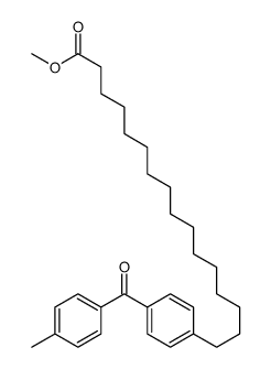 methyl 16-[4-(4-methylbenzoyl)phenyl]hexadecanoate结构式