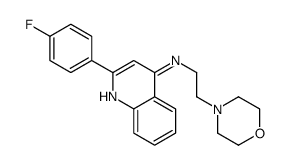 2-(4-fluorophenyl)-N-(2-morpholin-4-ylethyl)quinolin-4-amine Structure