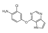 2-chloro-4-(5H-pyrrolo[3,2-d]pyrimidin-4-yloxy)aniline结构式