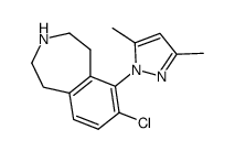 7-Chloro-6-(3,5-dimethyl-pyrazol-1-yl)-2,3,4,5-tetrahydro-1H-benzo[d]azepine Structure
