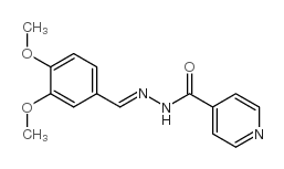 4-Pyridinecarboxylicacid, 2-[(3,4-dimethoxyphenyl)methylene]hydrazide Structure