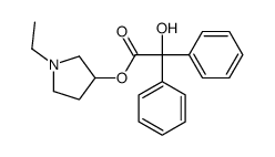 苯甲酸1-乙基-3-吡咯烷基酯结构式