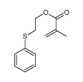 2-phenylsulfanylethyl 2-methylprop-2-enoate结构式