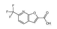 6-三氟甲基呋喃[2,3-B]吡啶-2-羧酸结构式