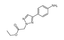 ethyl 2-[4-(4-aminophenyl)triazol-2-yl]acetate Structure