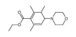 ethyl 4-(4-morpholino)-2,3,6-trimethyl-1,5-cyclohexadiene-1-carboxylate结构式