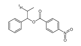 erythro-1-phenyl-1-propyl-2-d1 p-nitrobenzoate结构式
