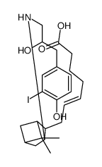 (E)-7-[3-[[2-hydroxy-3-(4-hydroxy-3-iodophenyl)propyl]amino]-6,6-dimethyl-4-bicyclo[3.1.1]heptanyl]hept-5-enoic acid Structure