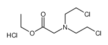 bis(2-chloroethyl)-(2-ethoxy-2-oxoethyl)azanium,chloride结构式
