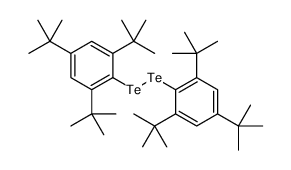 1,3,5-tritert-butyl-2-[(2,4,6-tritert-butylphenyl)ditellanyl]benzene结构式