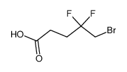 5-bromo-4,4-difluoropentanoic acid Structure