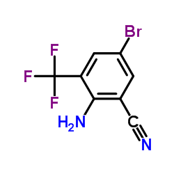 2-Amino-5-bromo-3-(trifluoromethyl)benzonitrile Structure