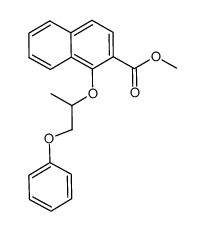 1-(1-methyl-2-phenoxy-ethoxy)-naphthalene-2-carboxylic acid methyl ester Structure