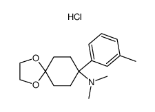 Dimethyl-(8-m-tolyl-1,4-dioxa-spiro[4.5]dec-8-yl)-amine hydrochloride结构式