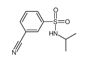 3-Cyano-N-isopropylbenzenesulfonamide结构式