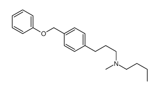 N-methyl-N-[3-[4-(phenoxymethyl)phenyl]propyl]butan-1-amine结构式