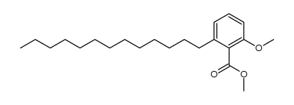 methyl 2-methoxy-6-tridecyl benzoate Structure