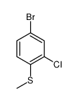 1-Bromo-3-chloro-4-(methylthio)benzene structure