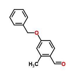 4-苄氧基-2-甲基苯甲醛结构式