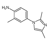 4-(2,4-dimethylimidazol-1-yl)-2-methylaniline结构式