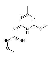1-methoxy-2-(4-methoxy-6-methyl-1,3,5-triazin-2-yl)guanidine Structure