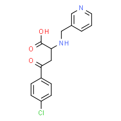 4-(4-CHLOROPHENYL)-4-OXO-2-((3-PYRIDYLMETHYL)AMINO)BUTANOIC ACID Structure
