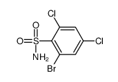 2-bromo-4,6-dichlorobenzenesulfonamide结构式
