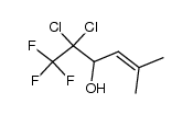2,2-dichloro-1,1,1-trifluoro-5-methyl-4-hexen-3-ol结构式