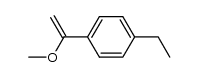 [1-(4-ethyl-phenyl)-vinyl]-methyl ether Structure