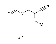 sodium 2-cyano-3-formamidoprop-1-en-1-olate结构式