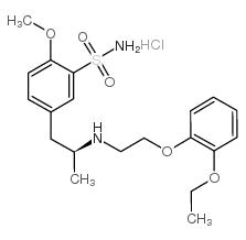 5-[(2S)-2-[2-(2-ethoxyphenoxy)ethylamino]propyl]-2-methoxybenzenesulfonamide,hydrochloride Structure