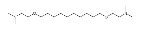 1,10-bis-(2-dimethylamino-ethoxy)-decane结构式