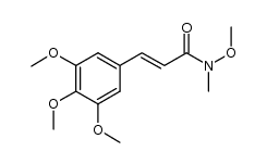 (E)-N-methoxy-N-methyl-3-(3,4,5-trimethoxyphenyl)acrylamide结构式