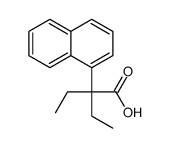 2-乙基-2-(萘-1-基)丁酸结构式
