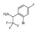 Benzenemethanamine, 2-bromo-4-fluoro-.alpha.-(trifluoromethyl)-结构式