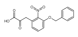(3-benzyloxy-2-nitro-phenyl)-pyruvic acid结构式