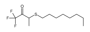 1,1,1-trifluoro-3-octylsulfanylbutan-2-one结构式