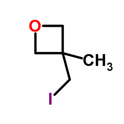 3-碘甲基-3-甲基氧杂环丁烷结构式