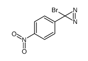 3-Bromo-3-(4-nitrophenyl)-3H-diazirine结构式