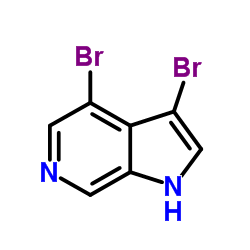 3,4-Dibromo-6-azaindole Structure