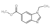 1-乙基-1H-苯并d咪唑-6-羧酸甲酯结构式