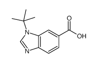 1-叔丁基-苯并咪唑-6-羧酸结构式